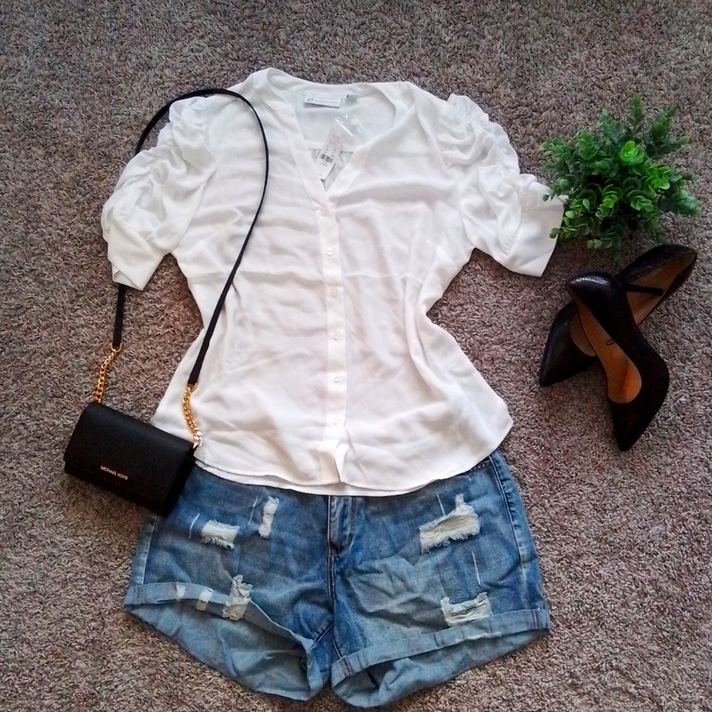 White New York & Co blouse